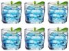 Zoha Glas Diamond Clear Glas Trinkgläser Cocktailgläser, 6-tlg, Glas, Hitzebeständig Eiskaffeegläser Tee Wasser Saft Kaffee Bild 4