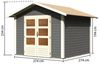 Gartenhaus Talkau 6 - 274x274 cm, 28 mm Holz terragrau, Karibu Bild 3