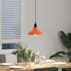 vidaXL Pendelleuchte Höhenverstellbar E27 Orange Glänzend Ø31cm Metall 4103440 Bild 4