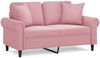 vidaXL 2-Sitzer-Sofa mit Zierkissen Rosa 120 cm Samt 3200938 Bild 2