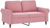 vidaXL 2-Sitzer-Sofa mit Zierkissen Rosa 120 cm Samt 3200938 Bild 4