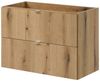 Waschtisch Skelbolu 80x57x39 cm Eicheoptik [en. casa] Bild 3