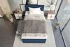 Boxspringbett Valerio Mini - Webstoff - dunkelblau - 100x200 cm Bild 5