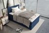 Boxspringbett Valerio Mini - Webstoff - dunkelblau - 100x200 cm Bild 4