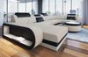 Stoff Wohnlandschaft Berlin U Form - Strukturstoff - elfenbein-schwarz - Links Bild 3