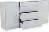 Maeusbacher Imola Kommode kreidegrau matt lack / glas kreidegrau glanz BxHxT: 179 x 89 x 42 cm Bild 2