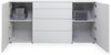 Maeusbacher Imola Kommode kreidegrau matt lack / glas kreidegrau glanz BxHxT: 179 x 89 x 42 cm Bild 4
