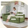 Odikalo 2-Sitzer Schlafsofa Sofa mit schlaffunktion, mit zwei Kissen,mit seitlichem Stauraum und Getränkehaltern Bild 3