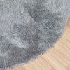 vidaXL Teppich Shaggy Hochflor NAVARRA Silbergrau 100x100 cm Polyester 4102900 Bild 4