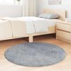 vidaXL Teppich Shaggy Hochflor NAVARRA Silbergrau 100x100 cm Polyester 4102900 Bild 3