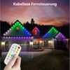 LMaxhome LED Stripe 15/30M RGB Permanente Außenbeleuchtung Smart Lichterkette Wasserdicht, Musik Sync, APP Bluetooth Fernbedienung Dimmbar Party Weihnachten Deko Bild 2
