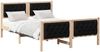 vidaXL Bettrahmen Schwarz 150 x 200 cm Massives Kiefernholz 3394285 Bild 3