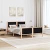 vidaXL Bettrahmen Schwarz 150 x 200 cm Massives Kiefernholz 3394285 Bild 4