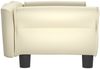 vidaXL Hundebett, Kunstleder, Creme, 70 x 45 x 30 cm Bild 4
