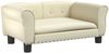 vidaXL Hundebett, Kunstleder, Creme, 70 x 45 x 30 cm Bild 2