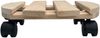 4x Rolluntersetzer rund Pflanzenroller 30x30 cm - max. 120 kg Traglast - aus Buchenholz - Stabil & robust - Für Pflanztöpfe, Möbel & schwere Gegenstände Bild 4