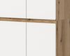 Mehrzweckschrank Assino in weiß und Eiche 70 x 175 cm Bild 3