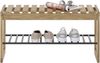 Garderoben-Set >BANTRY< (3-teilig) in Eiche / schwarz - 100x190x30 (BxHxT) Bild 3