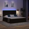 vidaXL LED-Speicherbett mit Matratze Schwarz 160 x 200 cm Samt 3372797 Bild 5