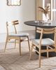 Esszimmerstuhl 2er Set CYNTHIANA Holz Hellbraun Grau Bild 3