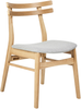 Esszimmerstuhl 2er Set CYNTHIANA Holz Hellbraun Grau Bild 4