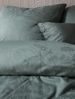 Irisette Premium Jacquard Bettwäsche Rio 155x220 Gräser grün salbei uni 8643-30 Bild 4