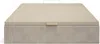 Vente-unique - CENOVAS Lattenrost und Bettrahmen Holz, PlatteStoff Beige - B 141 cm x H 35,2 cm x L 191 cm Bild 4