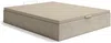 Vente-unique - CENOVAS Lattenrost und Bettrahmen Holz, PlatteStoff Beige - B 141 cm x H 35,2 cm x L 191 cm Bild 3