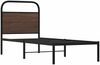 vidaXL Bettgestell ohne Matratze 80x200 cm Braun Eichen-Optik 4100298 Bild 3