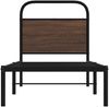 vidaXL Bettgestell ohne Matratze 80x200 cm Braun Eichen-Optik 4100298 Bild 5