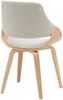 CLP 2er Set Esszimmerstuhl Vangale,natura/creme Stoff Bild 4