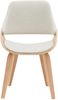 CLP 2er Set Esszimmerstuhl Vangale,natura/creme Stoff Bild 3