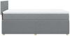 vidaXL Boxspringbett mit Matratze Hellgrau 100x200 cm Stoff 3287367 Bild 5