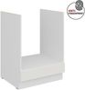 Küchen Herdunterschrank 60 cm Küche ARIA Weiss ultra matt + Weiss matt, hochwertige Fronten mit Anti Fingerprint Beschichtung Küchenzeile Küchenblock Bild 5