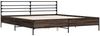 vidaXL Bettgestell Braun Eichen-Optik 180x200 cm Holzwerkstoff Metall 3280061 Bild 3