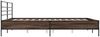vidaXL Bettgestell Braun Eichen-Optik 180x200 cm Holzwerkstoff Metall 3280061 Bild 5