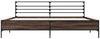 vidaXL Bettgestell Braun Eichen-Optik 180x200 cm Holzwerkstoff Metall 3280061 Bild 4