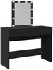 vidaXL Schminktisch mit LED-Beleuchtung Schwarz 100x40x130 cm 848193 Bild 2