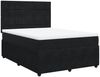 vidaXL Boxspringbett mit Matratze Schwarz 140x190 cm Samt 3294636 Bild 3