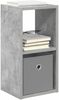 vidaXL Nachttisch Beton Grau 25,5 x 22 x 49,5 cm Holzwerkstoff 8000602 Bild 3