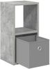 vidaXL Nachttisch Beton Grau 25,5 x 22 x 49,5 cm Holzwerkstoff 8000602 Bild 5