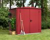 Hörmann Ecostar Metall-Gerätehaus Trend mit Satteldach Typ 2, 238x238 cm , purpurrot, 5,7 m²,2-flüglige Tür Bild 2