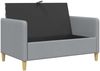 vidaXL Sofa mit Stauraum Hellgrau 122 x 78 x 87 cm Polyester 42036891 Bild 4