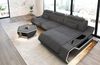 Ecksofa Toscano L-Form Stoff - Strukturstoff - Grau-Schwarz - Rechts Bild 3