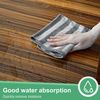 VIVOTE Mikrofaser Bambus Geschirrtücher 40x60 Grau 3er Set Bild 4