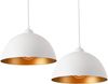 lux. pro 'Toulon' 2er-Set Hängeleuchte, Metall, E27, Weiß Bild 5