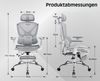 WAHSON OFFICE CHAIRS Bürostuhl Ergonom. Bürostuhl: Kopf-,Arm-,Lendenstütze,Fußstütze,90–135° Neigung Bild 3
