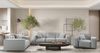 Sofa Designersofa CESINA 3-Sitzer in Stoff Ascot Bukla Grau Bild 2