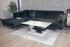 Mazzoni Couchtisch Cliff Weiß Hochglanz / Anthrazit Grau matt Wohnzimmertisch 110 x 60 x 45 cm Bild 5