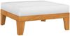vidaXL Modular-Fußhocker mit Cremeweißen Kissen Akazie Massivholz 312152 Bild 2